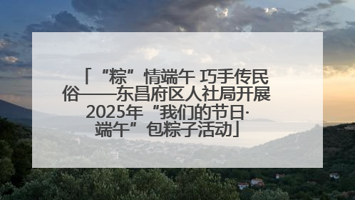 “粽”情端午 巧手传民俗——东昌府区人社局开展2025年“我们的节日·端午”包粽子活动