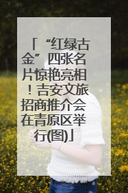 “红绿古金”四张名片惊艳亮相！吉安文旅招商推介会在青原区举行(图)