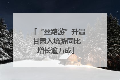 “丝路游”升温 甘肃入境游同比增长逾五成