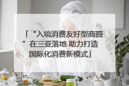 “入境消费友好型商圈”在三亚落地 助力打造国际化消费新模式