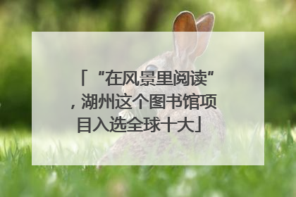 “在风景里阅读”，湖州这个图书馆项目入选全球十大
