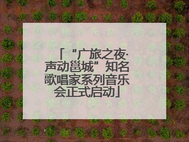 “广旅之夜·声动邕城”知名歌唱家系列音乐会正式启动