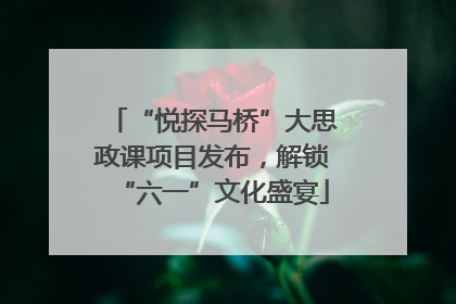 “悦探马桥”大思政课项目发布，解锁“六一”文化盛宴