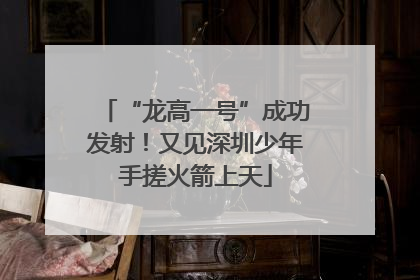 “龙高一号”成功发射！又见深圳少年手搓火箭上天