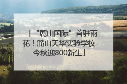 “麓山国际”首驻雨花！麓山天华实验学校今秋迎800新生