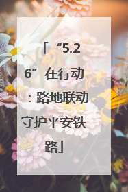 “5.26”在行动：路地联动守护平安铁路