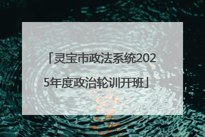 灵宝市政法系统2025年度政治轮训开班