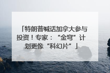 特朗普喊话加拿大参与投资！专家：“金穹”计划更像“科幻片”