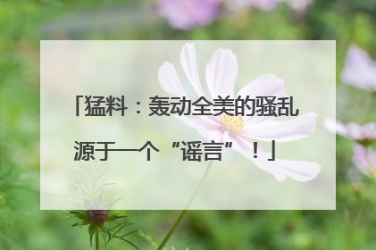 猛料：轰动全美的骚乱源于一个“谣言”！