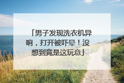 男子发现洗衣机异响，打开被吓晕！没想到竟是这玩意