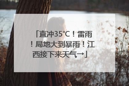 直冲35℃！雷雨！局地大到暴雨！江西接下来天气→