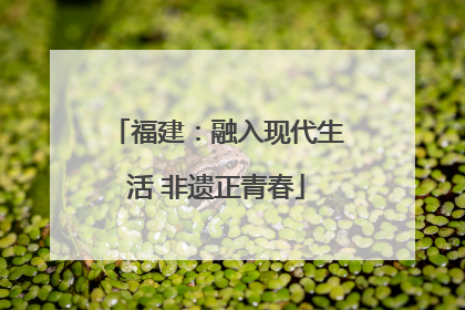 福建：融入现代生活 非遗正青春