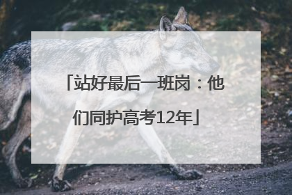 站好最后一班岗：他们同护高考12年