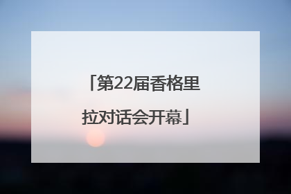 第22届香格里拉对话会开幕