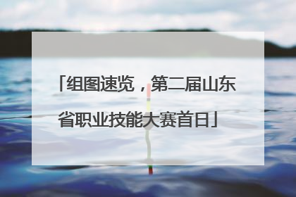 组图速览，第二届山东省职业技能大赛首日