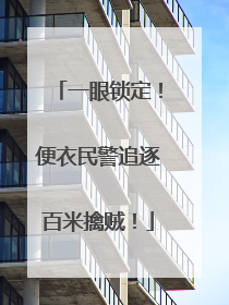 一眼锁定！便衣民警追逐百米擒贼！