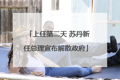 上任第二天 苏丹新任总理宣布解散政府