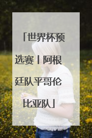 世界杯预选赛丨阿根廷队平哥伦比亚队
