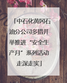 中石化黄冈石油分公司多措并举推进“安全生产月”系列活动走深走实