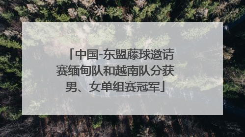 中国-东盟藤球邀请赛缅甸队和越南队分获男、女单组赛冠军