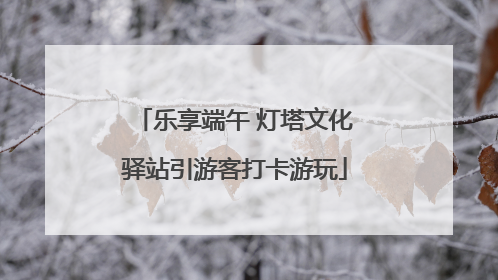 乐享端午 灯塔文化驿站引游客打卡游玩