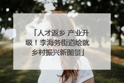 人才返乡 产业升级！李海务街道绘就乡村振兴新图景