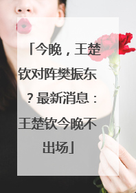 今晚，王楚钦对阵樊振东？最新消息：王楚钦今晚不出场