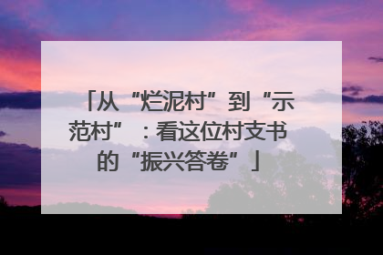 从“烂泥村”到“示范村”：看这位村支书的“振兴答卷”