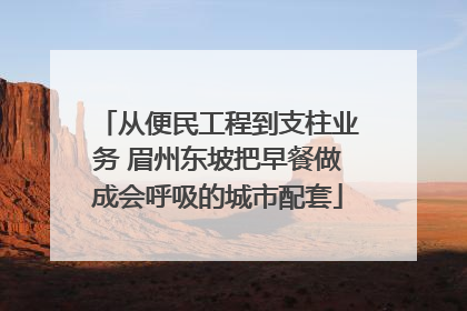 从便民工程到支柱业务 眉州东坡把早餐做成会呼吸的城市配套