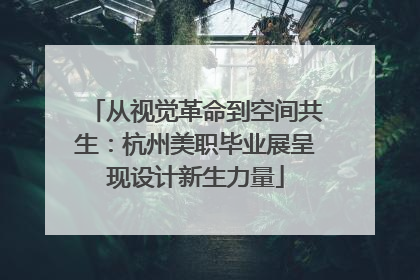 从视觉革命到空间共生：杭州美职毕业展呈现设计新生力量