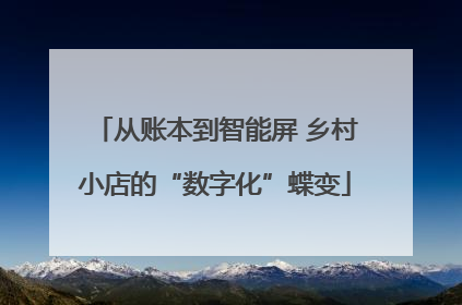 从账本到智能屏 乡村小店的“数字化”蝶变
