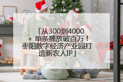 从300到4000+ 单条播放破百万！枣阳数字经济产业园打造新农人IP