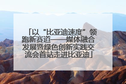 以“比亚迪速度”领跑新赛道——媒体融合发展暨绿色创新实践交流会首站走进比亚迪