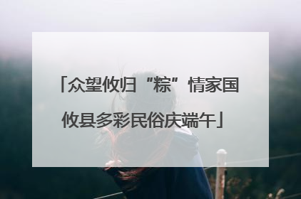 众望攸归“粽”情家国 攸县多彩民俗庆端午