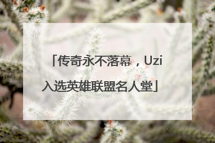 传奇永不落幕，Uzi入选英雄联盟名人堂