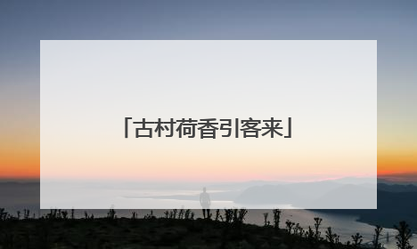 古村荷香引客来
