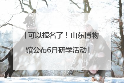 可以报名了！山东博物馆公布6月研学活动