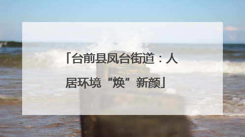 台前县凤台街道：人居环境“焕”新颜