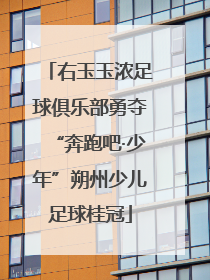 右玉玉浓足球俱乐部勇夺“奔跑吧·少年”朔州少儿足球桂冠