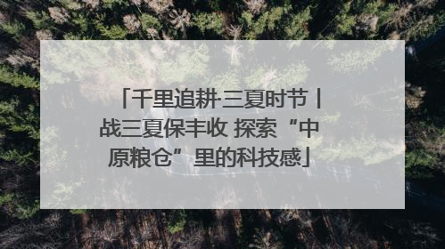 千里追耕·三夏时节丨战三夏保丰收 探索“中原粮仓”里的科技感