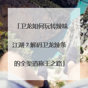 卫龙如何玩转辣味江湖？解码卫龙辣条的全渠道称王之路