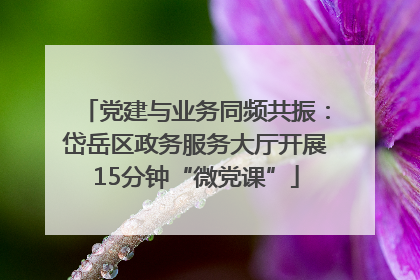 党建与业务同频共振：岱岳区政务服务大厅开展15分钟“微党课”