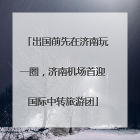 出国前先在济南玩一圈，济南机场首迎国际中转旅游团