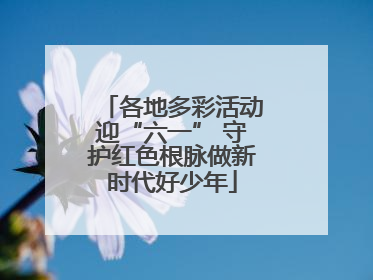 各地多彩活动迎“六一” 守护红色根脉做新时代好少年