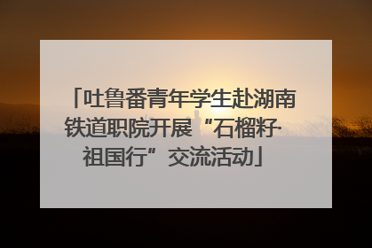 吐鲁番青年学生赴湖南铁道职院开展“石榴籽·祖国行”交流活动