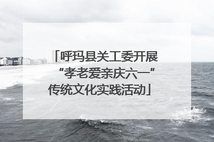 呼玛县关工委开展“孝老爱亲庆六一”传统文化实践活动