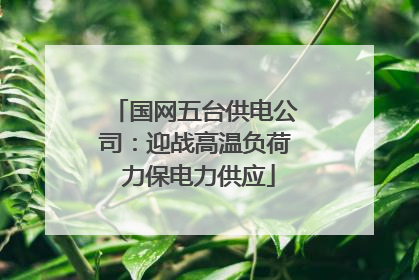 国网五台供电公司：迎战高温负荷 力保电力供应