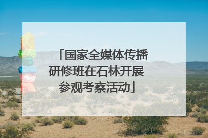 国家全媒体传播研修班在石林开展参观考察活动