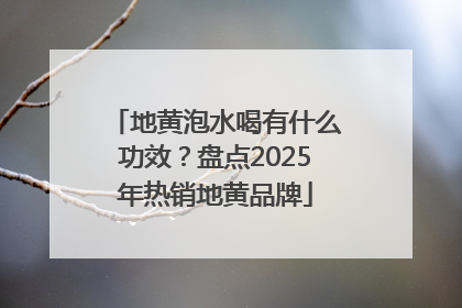 地黄泡水喝有什么功效？盘点2025年热销地黄品牌