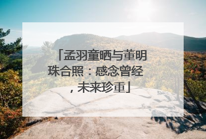 孟羽童晒与董明珠合照：感念曾经，未来珍重